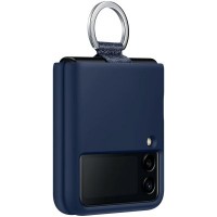 Samsung Galaxy Z Flip3 Silicone Cover with Ring Navy